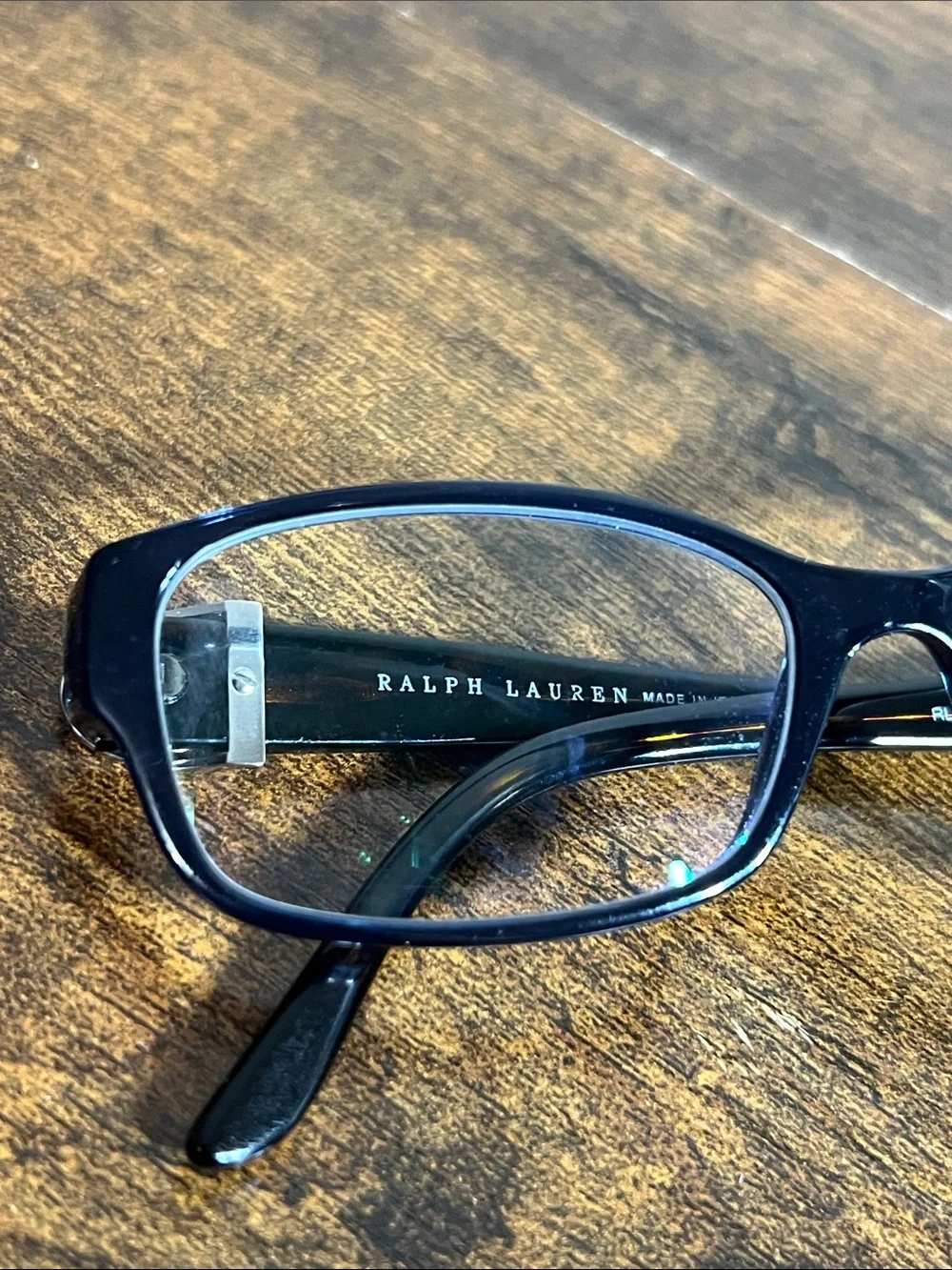 Ralph Lauren RL 6056 5276 53[]16 Navy and brown women’s Rectangle Glasses